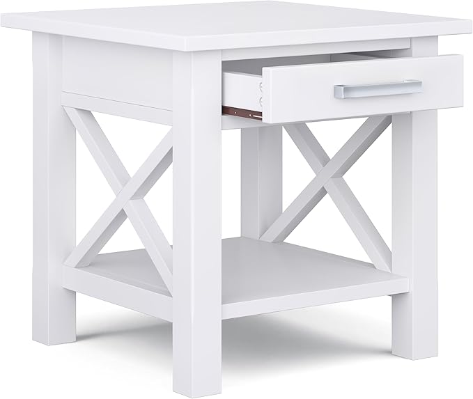 SIMPLIHOME Kitchener SOLID WOOD 21 inch Wide Square Contemporary End Table in - Image 4