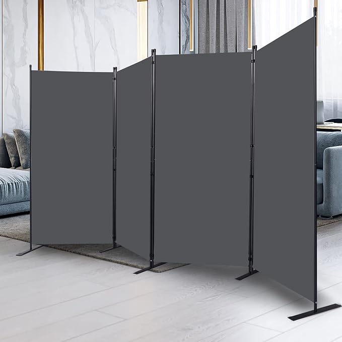 Room Divider, 4 Panel Folding Privacy Screens - Image 7