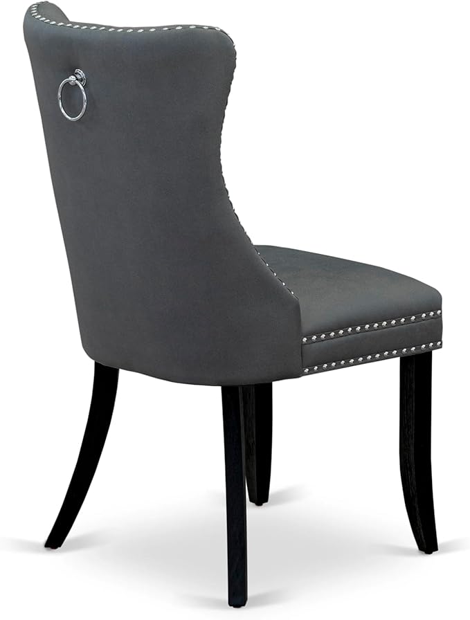 East West Furniture LGDA7-BLK-13 7 Piece Dining Set Includes a Rectangle - Image 10
