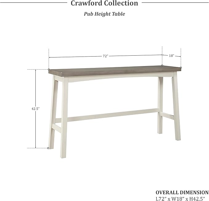 Lexicon Bar Table Set for 3, Small Kitchen Table Set Kitchen Island Table - Image 5