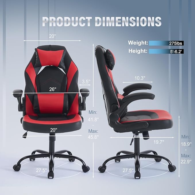 OLIXIS Computer Gaming Desk Chair - Image 2