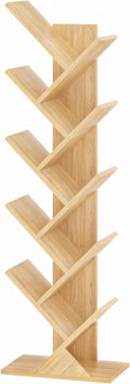 10 Tier Tree Book Shelf, Floor Standing Wood Bookshelf by SHEEPAM