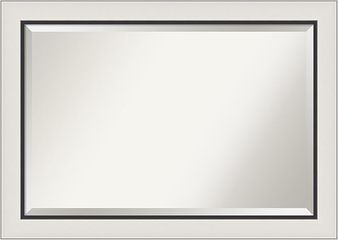Amanti Art Silver Bathroom Mirror by AmantiArt