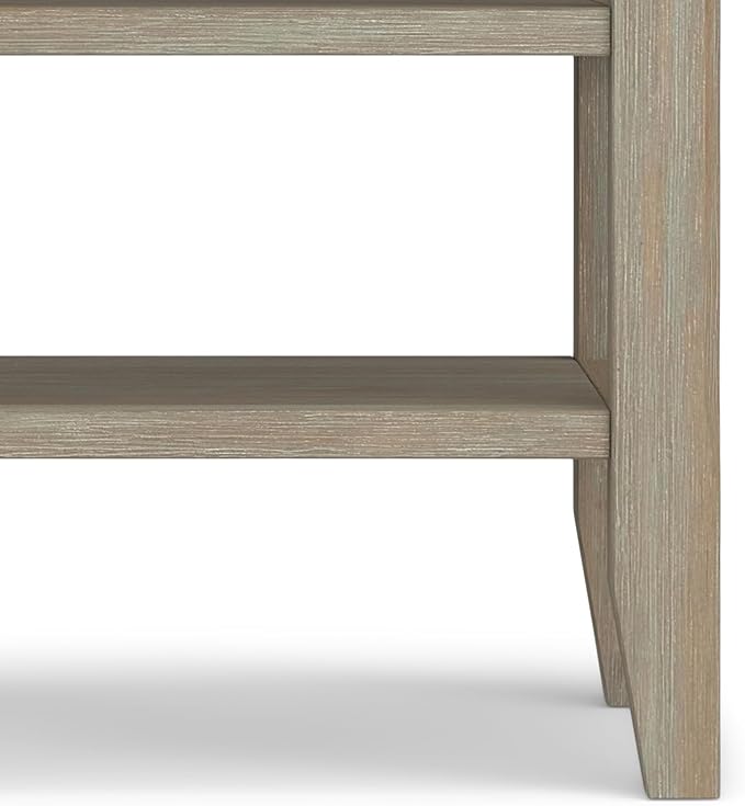 SIMPLIHOME Acadian SOLID WOOD 19 Inch Wide Square Transitional End Table in - Image 8