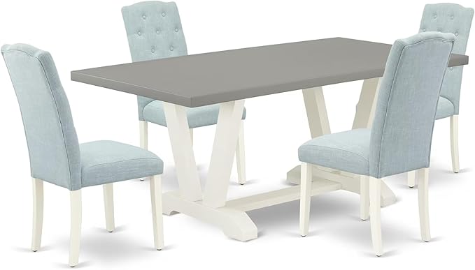 East West Furniture V097CE215-5 5 Piece Dining Table Set by EastWestFurniture