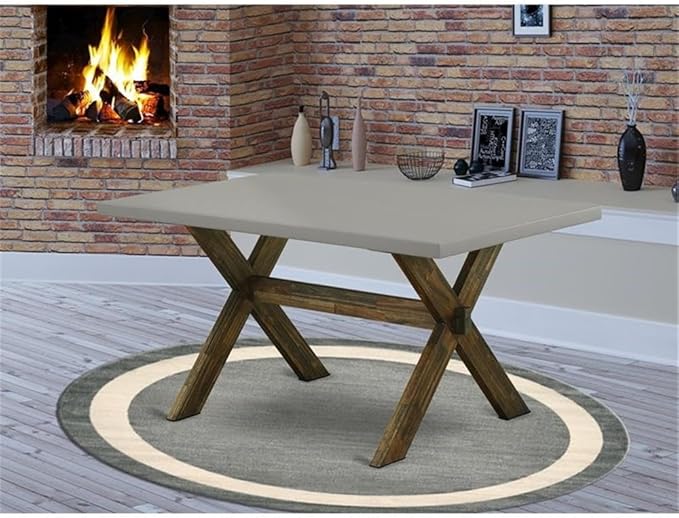 East West Furniture XT796 X-Style Dining Room Table - Image 2