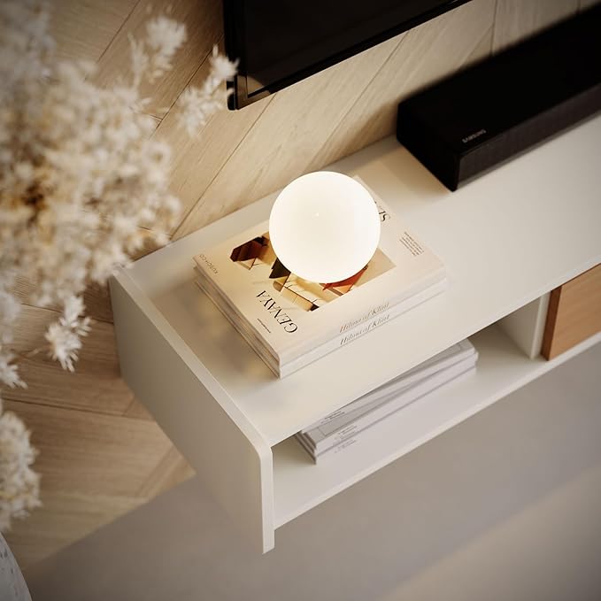 70'' Floating TV Stand, Wall Mounted TV Console, Floating TV Cabinet, Under TV - Image 7