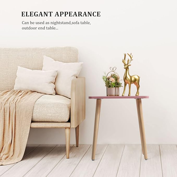 FORAOFUR Side Table, Small End Table Accent Table Living Room Bedroom Balcony - Image 6