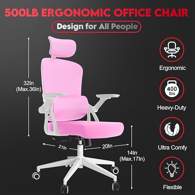 Ergonomic Office Chair - 400LB Comfy Desk Chairs - Image 2