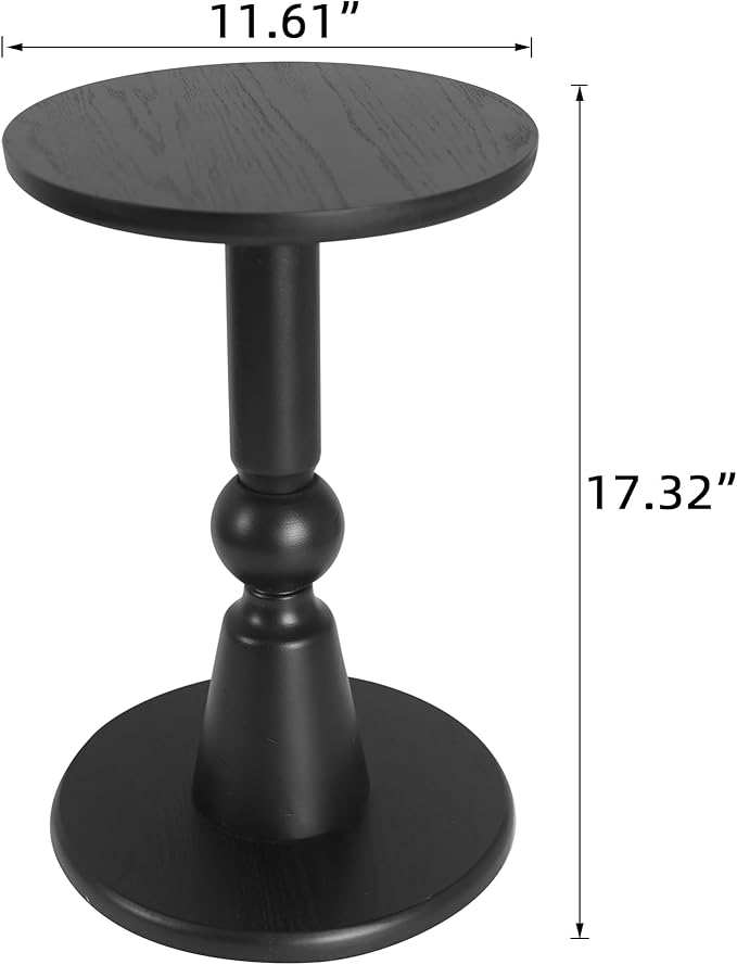 Round Side Table, 11.6 Inch Modern Accent End Table - Image 3