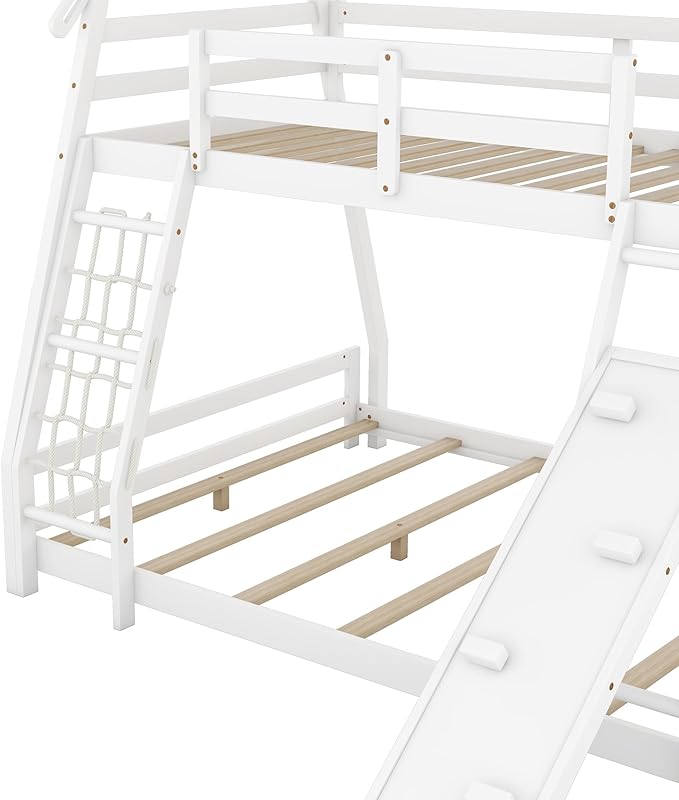 Twin Over Queen House Bunk Bed - Image 7