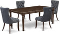 East West Furniture DODA5-MAH-13 5 Piece Dinette Set Includes a Rectangle by EastWestFurniture