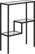 Henn&Hart 22" Wide Rectangular Console Table in Blackened Bronze, Entryway Table by HennHart