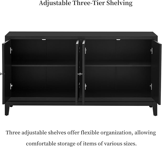 Merax 60" Sideboard Buffet Storage Cabinet - Image 4
