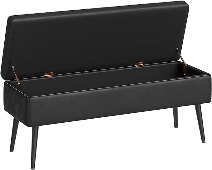 GarveeHome Storage Ottoman Bench, Mid-Century Modern Entryway Bedroom Bench - Image 7