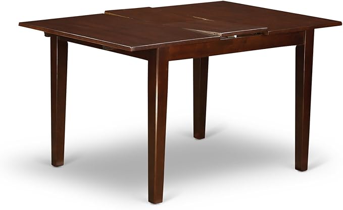 East West Furniture NOCE5-MAH-10 5 Piece Kitchen Table Set Includes a Rectangle - Image 6