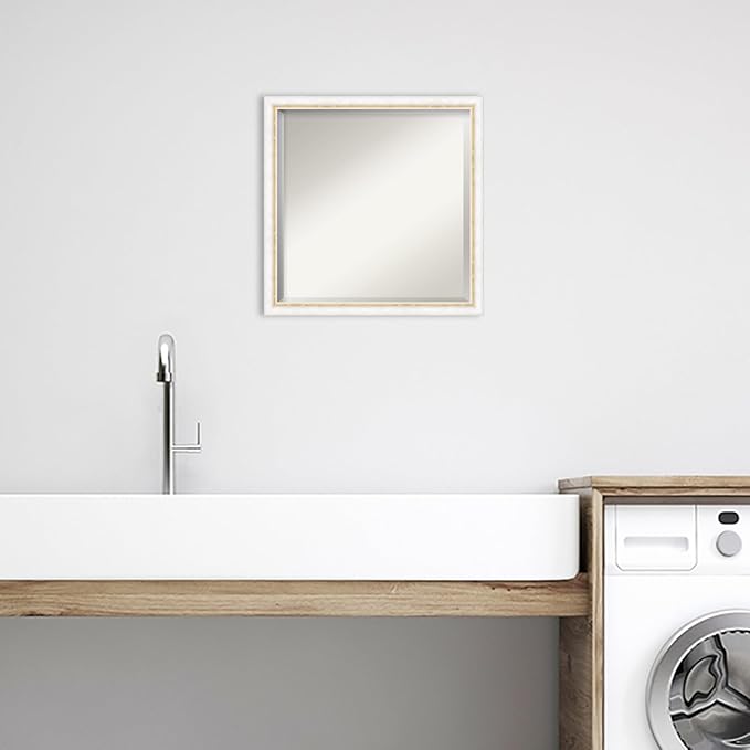 Amanti Art White Bathroom Mirror - Image 5