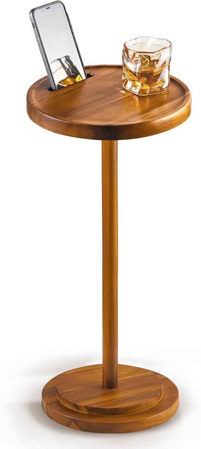 Drink Table, 24.4" Tall Compact Side Table by BLUEWEST