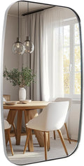 ANDY STAR Chrome Bathroom Mirror, 24x36 Inch Polished Chrome Oval Mirror by ANDYSTAR
