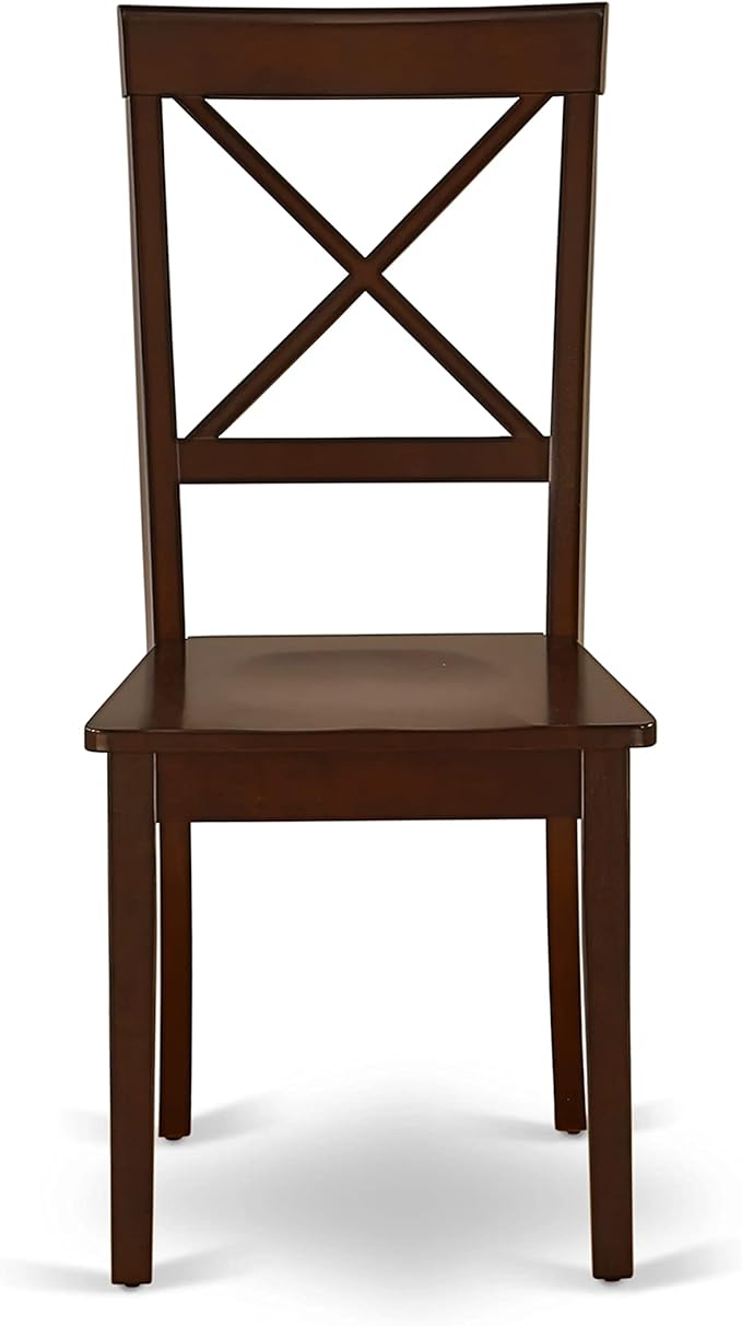 East West Furniture NDBO5-MAH-W 5 Piece Dining Room Furniture Set Includes a - Image 9