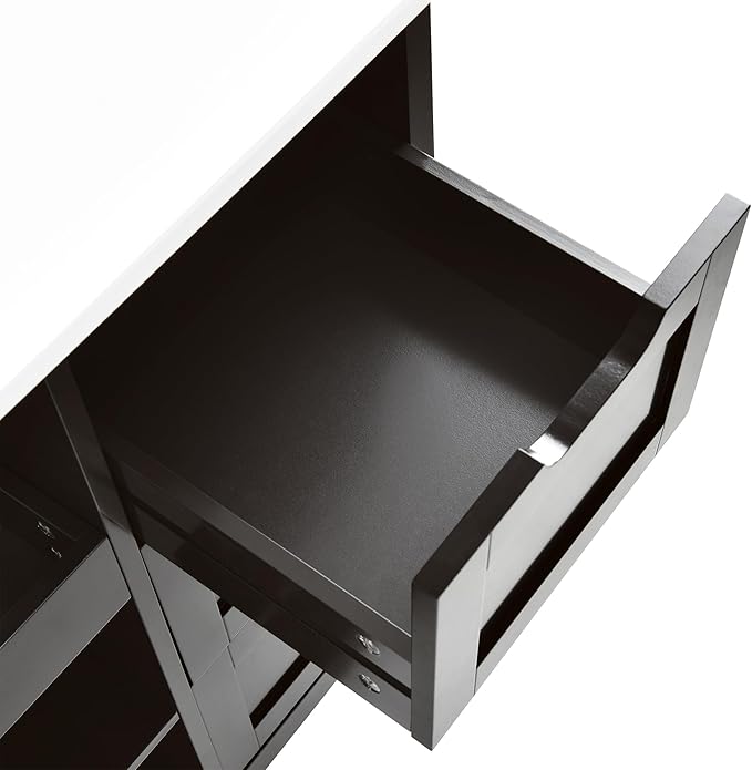YITAHOME Small Solid Wood Top Kitchen Island Cart on Wheels - Image 7
