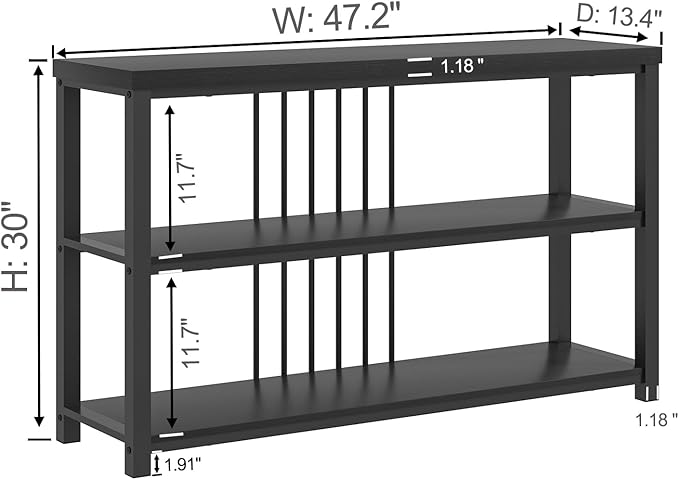 FOLUBAN Entryway Table, Modern Sofa Console Table - Image 2