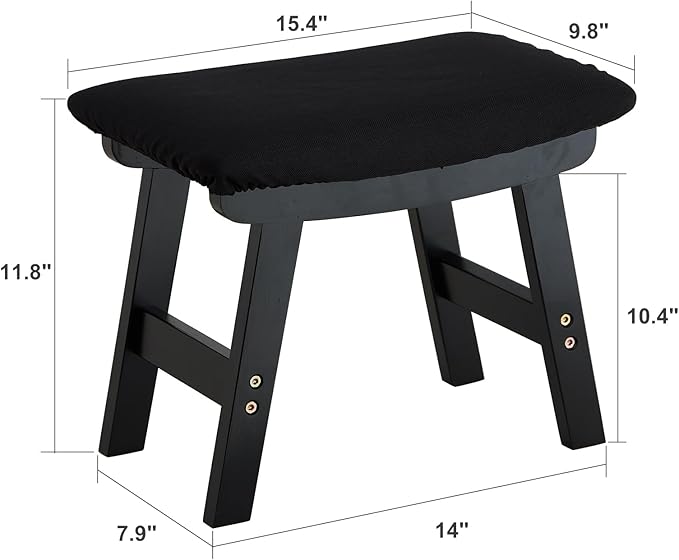 Foot Stool Ottoman Foot Rest Under Desk, Small Stool - Image 3