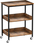 Kitchen Microwave Cart, 3 Tier Rolling Utility Cart on Wheels Coffee Cart by WelcometoASTARTHHome