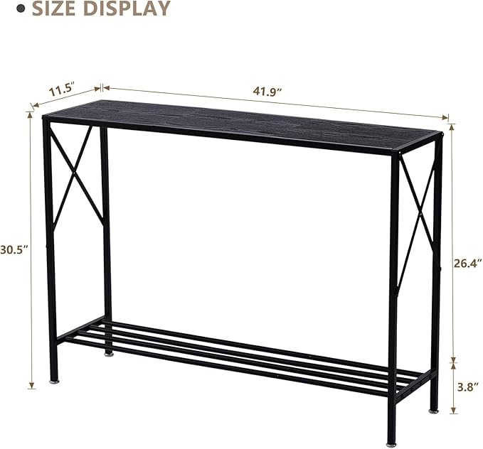 Wimarsbon Console Table, Behind Couch TV Tables - Image 3