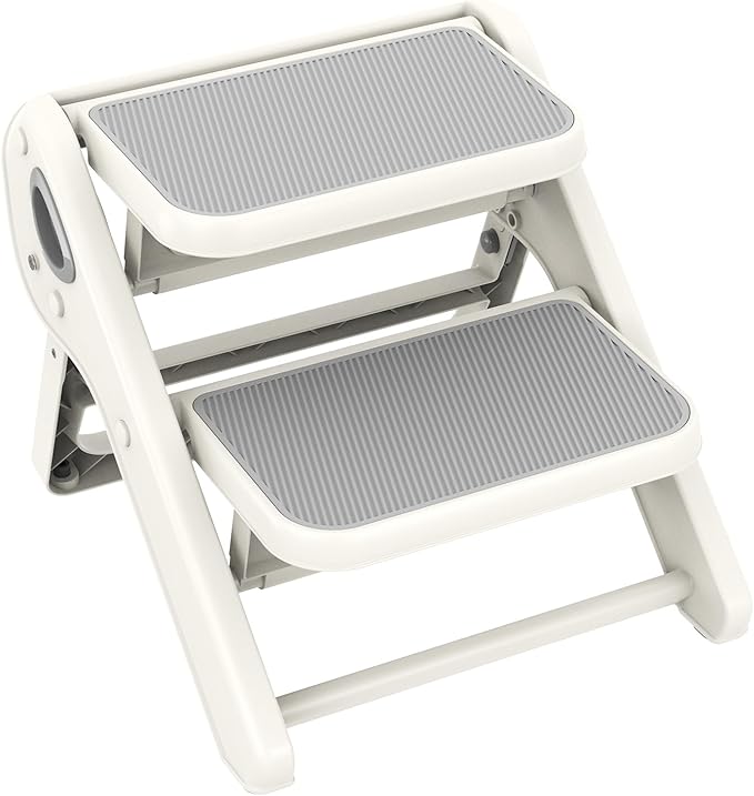 Toddler Step Stool, iNeibo 2-Step Foldable Step Stool by iNeibo