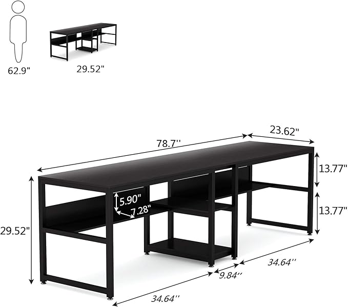 Tribesigns Two Person Desk - Image 3