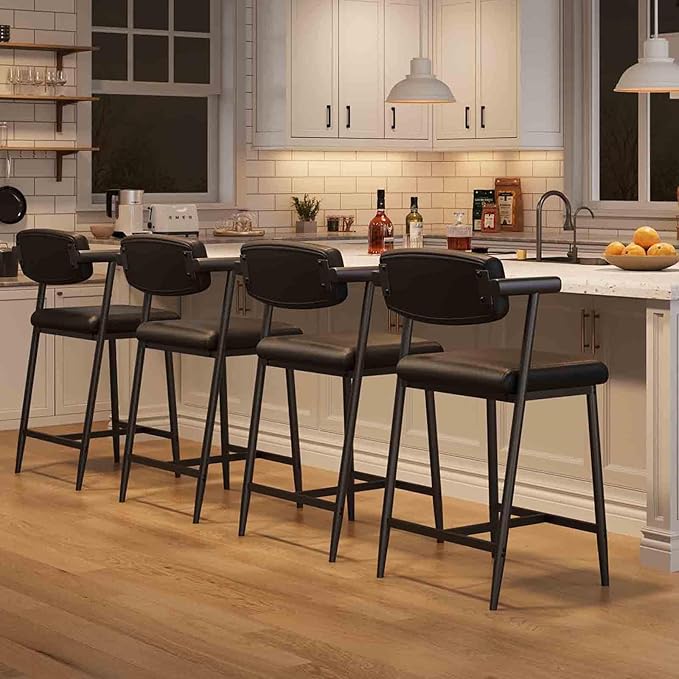 GarveeHome Counter Height Bar Stools of 4 by GarveeHome