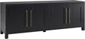 Henn&Hart Rectangular TV Stand for TV's up to 80" in Black Grain, TV Stands for by HennHart