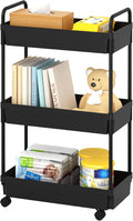 3-Tier Storage Cart，Shelf Organizer Mobile Shelving ，Utility Rolling by Unknown
