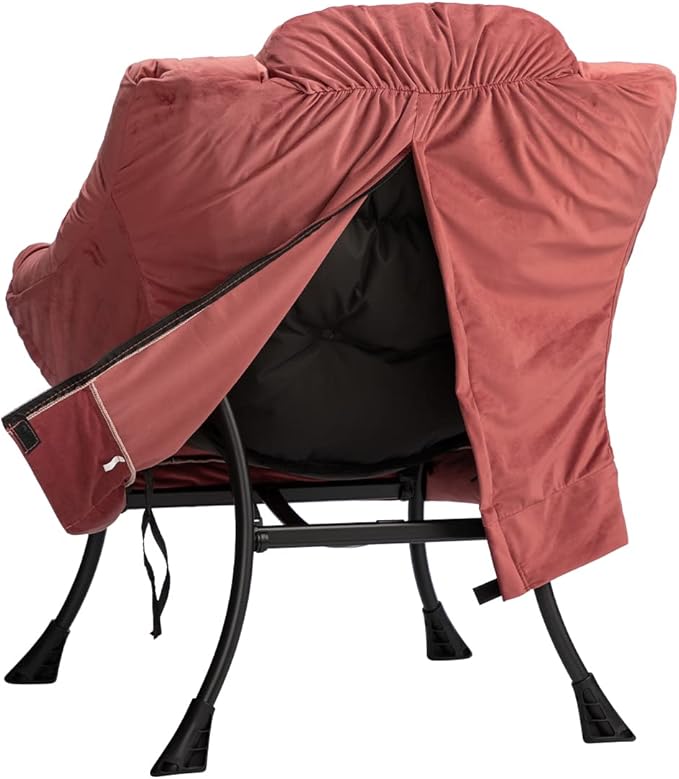 HollyHOME Modern Fabric Large Lazy Chair, Accent Oversized Comfy Reading Chair - Image 9