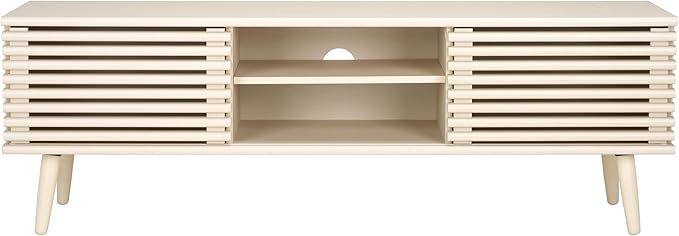 SAFAVIEH Averi TV Stand for up to 65" Flatscreen – White Wash, 2 Sliding Doors - Image 8