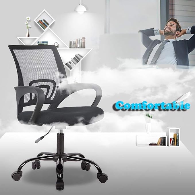 BestOffice Mesh Computer Back Support Modern Executive Adjustable Task Rolling - Image 8