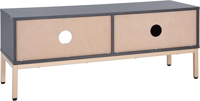 SAFAVIEH Lylia TV Stand for up to 55" Flatscreen – Distressed Black - Image 14