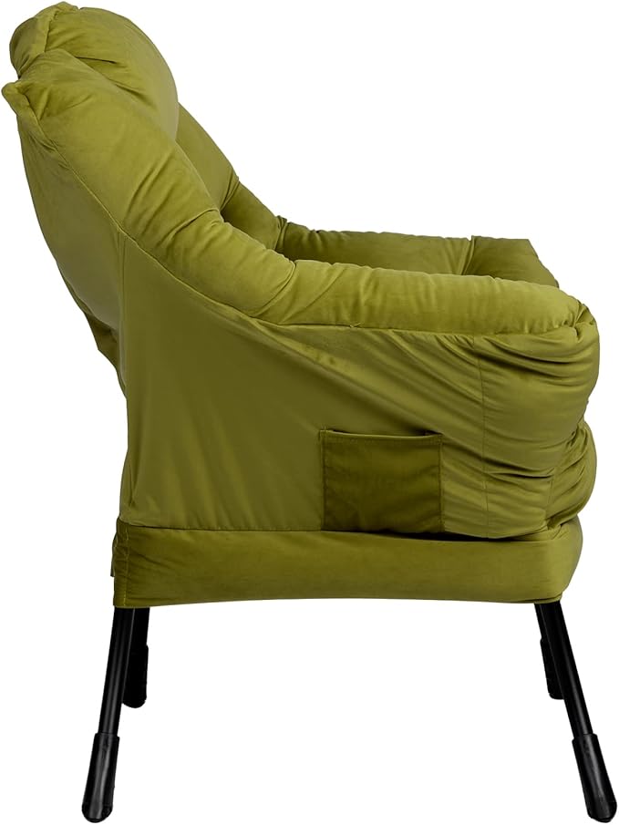 HollyHOME Modern Fabric Large Lazy Chair, Accent Oversized Comfy Reading Chair - Image 8