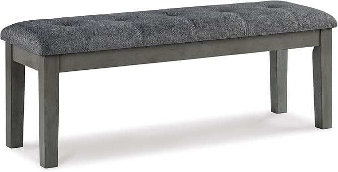 Signature Design by Ashley Hallanden Rustic Tufted Upholstered Dining Room Bench by SignatureDesignbyAshley