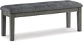 Signature Design by Ashley Hallanden Rustic Tufted Upholstered Dining Room Bench by SignatureDesignbyAshley