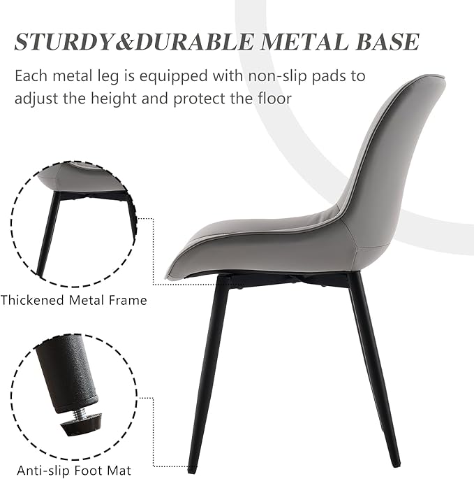 YOUNIKE Dining Chairs Set of 2 - Image 4