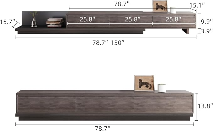 Mid-Century Modern Extendable TV Cabinet - Image 2