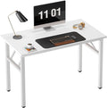 Need 39.4 inch Computer Desk for Small Space Small Folding Table Small Writing by Need