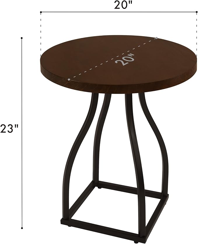 HomePop Lindsay Round Accent Table - Image 3