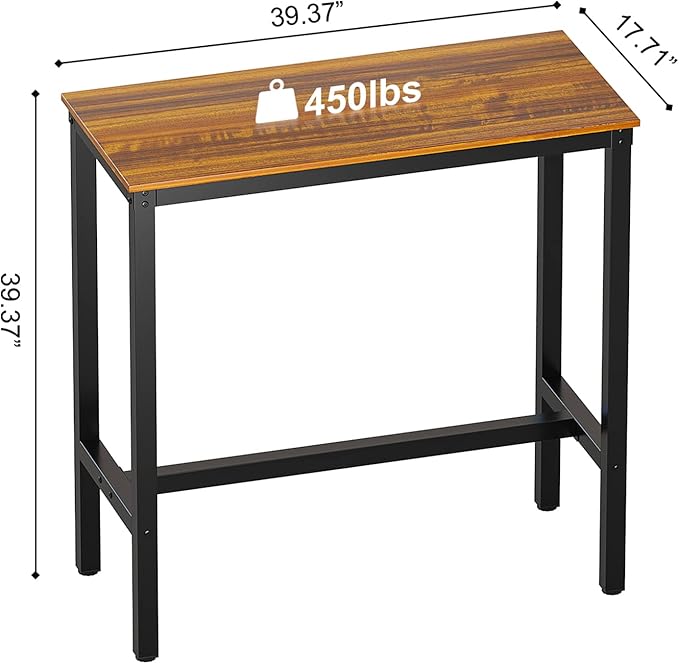Teraves Bar Table, Bar Height Pub Table, Counter Height Table - Image 6