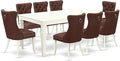 East West Furniture LGDA9-LWH-26 9 Piece Kitchen Table Set Consists of a by EastWestFurniture