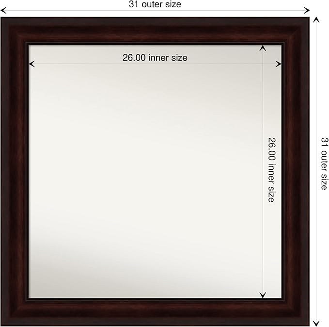 Amanti Art Silver Bathroom Mirror - Image 4