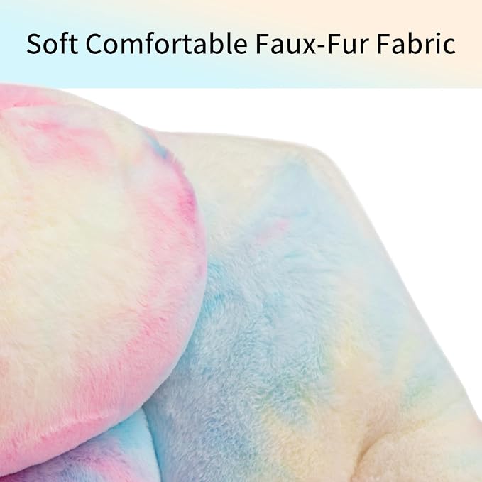 HollyHOME Faux-Fur Lazy Chair - Image 4