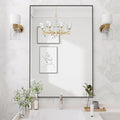 Koonmi Black Mirrors for Wall, 24x36 Inch Bathroom Mirror, Rectangular Wall by KOONMI